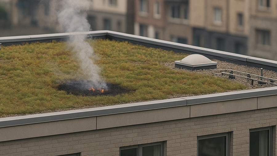 Quelques réflexions sur les toits verts et la protection contre l'incendie