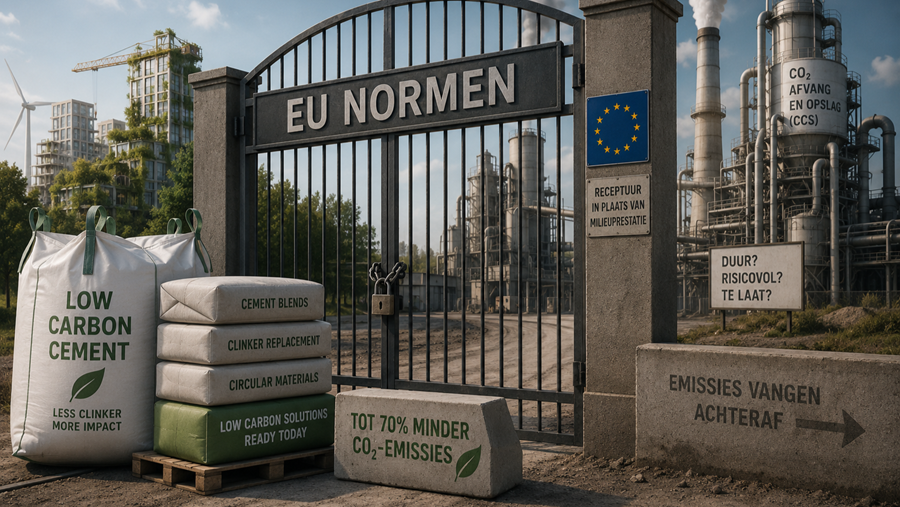 EU riskeert laag-CO2-cement uit interne markt te sluiten