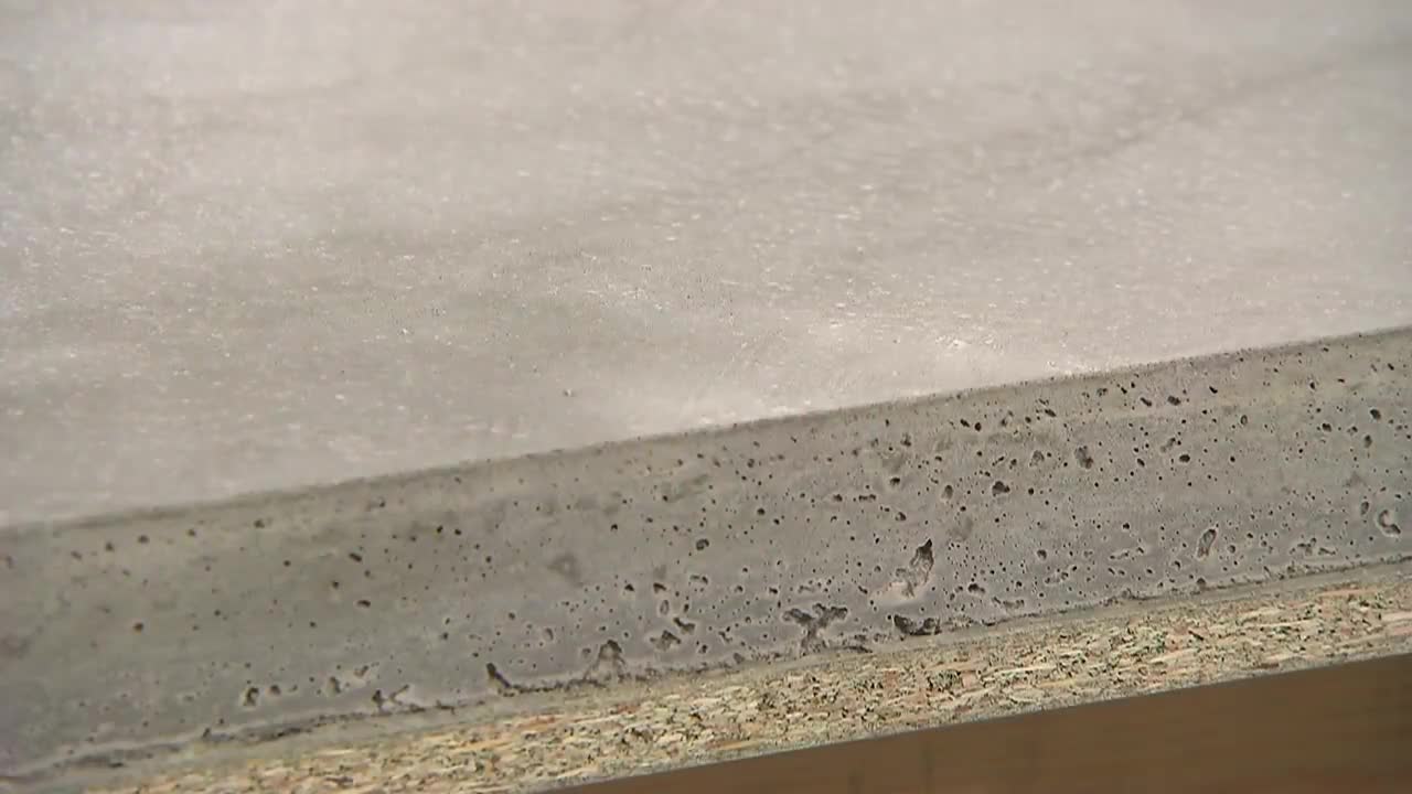 Plan de travail de cuisine en béton